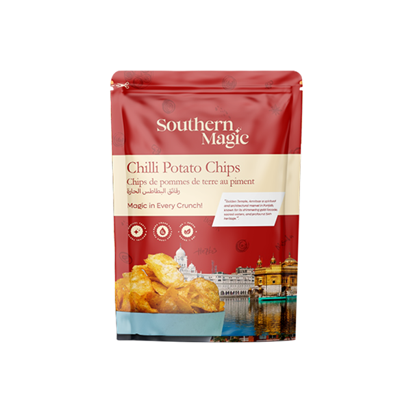 Chilli Potato chips - رقائق البطاطس بالفلفل الحار - Chips de pommes de terre Piment